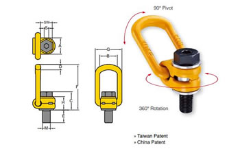 Điểm nâng Yoken – Metric Thread (8-211)